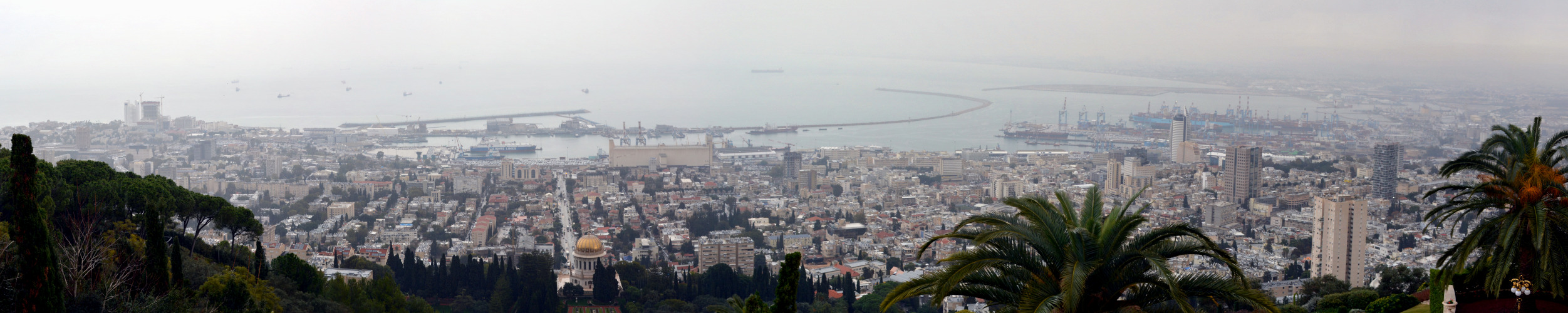 Depuis le sommet des jardins