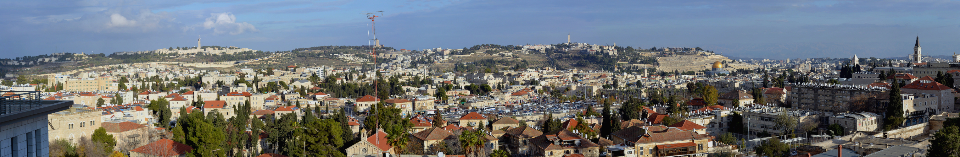 Vue sur la vieille ville et le mont des oliviers