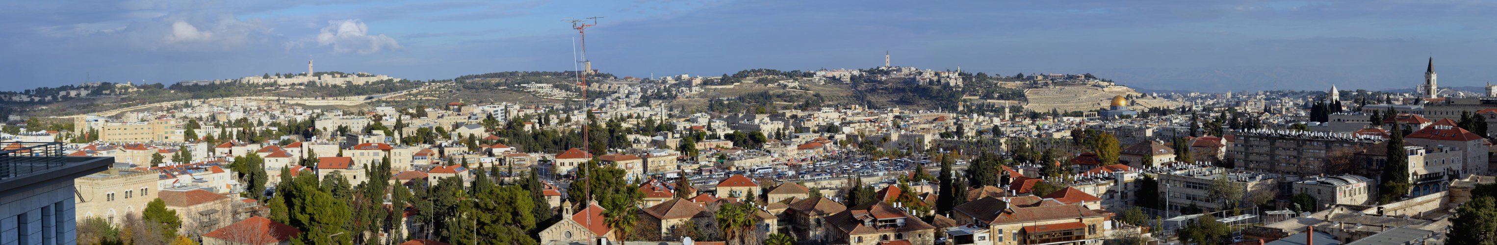 Vue sur la vieille ville et le mont des oliviers