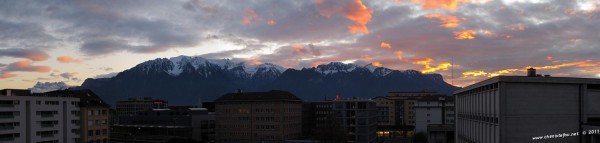 Vevey centre dents du midi - alpes 10.12.11  