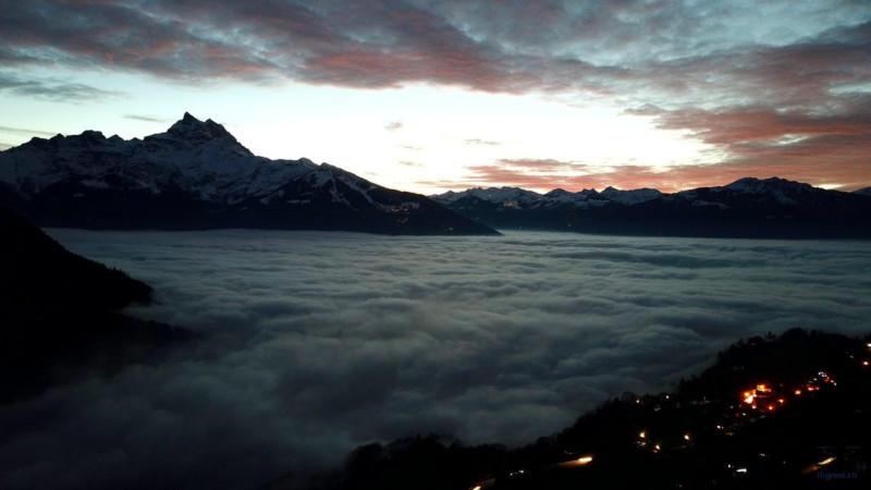 Dents du midi depuis Gryon