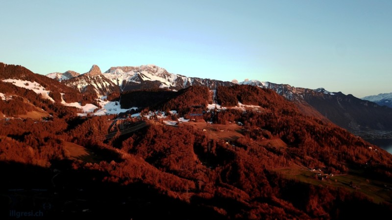 Rochers de Naye depuiis les pléiades - mars 2019