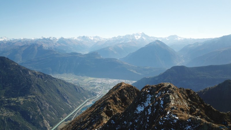 Vue du sommet de la Dent du Salantin