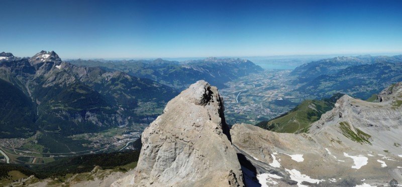 Le sommet vue sur Lausanne