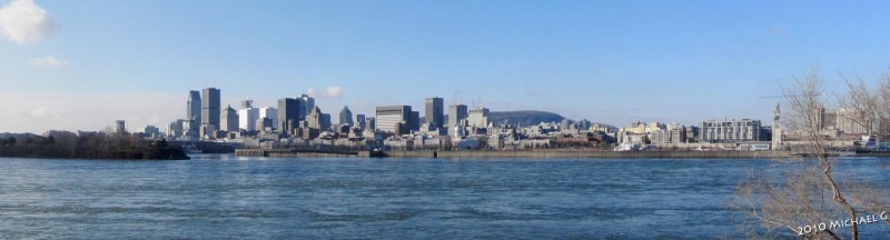 Montréal, depuis l'ile de Sainte-Hélène