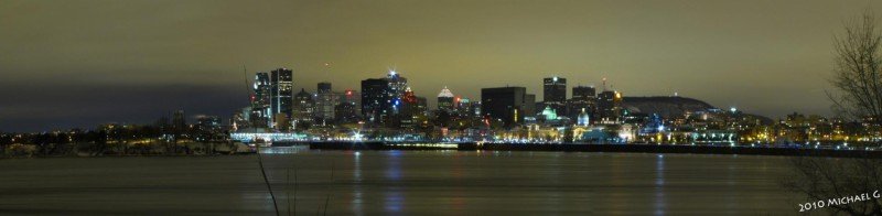 Montréal, depuis l'ile de Sainte-Hélène