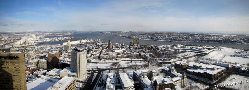 Québec ville, depuis l'observatoir de la capitale