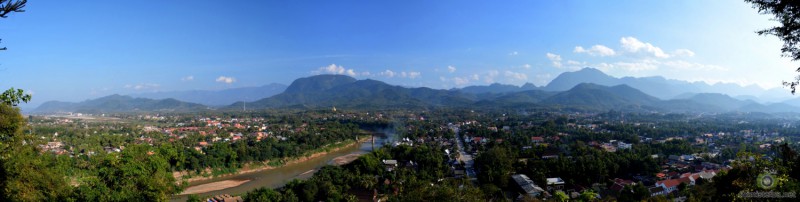 Luang Prabang depuis la colline de Phu Si