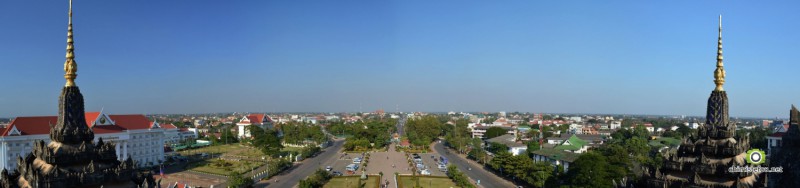 Vientiane depuis le Patuxai (arc de triomphe)
