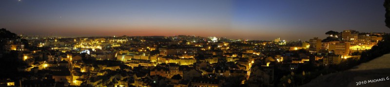 Lisbonne vu depuis le sommet de la vielle ville